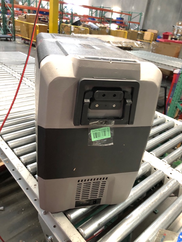 Photo 1 of ***MAJOR DAMAGE - WHEEL BROKEN OFF - POWERS ON - UNABLE TO TEST FURTHER - NO PACKAGING - SEE PICTURES***
Alpicool T60 Dual Temperature Control 12 Volt Refrigerator 63 Quart Portable Car Fridge Freezer (-4°F~68°F) for Truck, RV, Boat, Camping and Travel