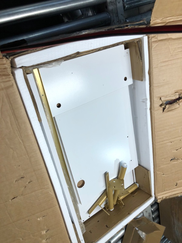 Photo 1 of ***DAMAGED - INCOMPLETE - SEE COMMENTS***
VASAGLE Buffet Cabinet with Storage, Sideboard with Drawers, Doors, Adjustable Shelf, Fluted Drawer Front, Accent Cabinet for Living Room, Modern, Cloud White UBBC651W01
