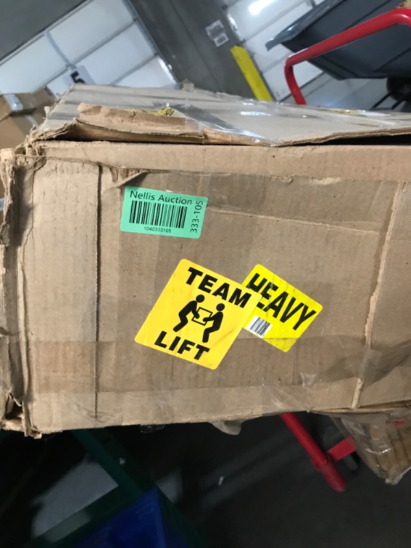 Photo 1 of (sold for parts only) (incomplete item) Lyromix 77.64''Dog Crate Furniture Large Breed TV Stand with Double Rooms,Wooden Dog Kennel 