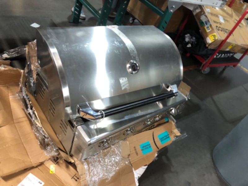 Photo 1 of ***PARTS ONLY DENTED***Garveelife 36-Inch Bulit in Grill, Natural Gas Grill, Stainless Steel 4-Burner Grill Head with Rear Infrared Burner and Opener for Outdoor Kitchen, BBQ Grill Island