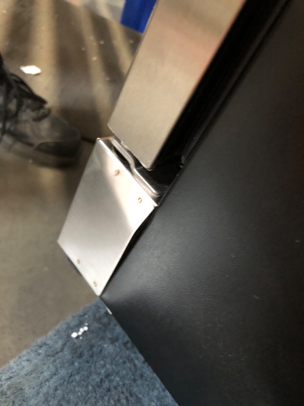 Photo 1 of ***USED - NO PACKAGING - DAMAGED - DENTED - FLASHES AN ERROR CODE - SEE PICTURES***
24 Inch Under Counter Beverage Fridge -Max 164Cans Capacity Drink cooler,Wide 24''Perfectly for Built in Space, Adjustable shelves for any size beverage/beer/soda Transpar