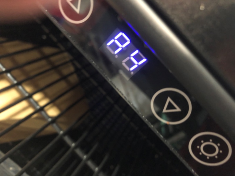 Photo 1 of ***USED - NO PACKAGING - DAMAGED - DENTED - FLASHES AN ERROR CODE - SEE PICTURES***
24 Inch Under Counter Beverage Fridge -Max 164Cans Capacity Drink cooler,Wide 24''Perfectly for Built in Space, Adjustable shelves for any size beverage/beer/soda Transpar