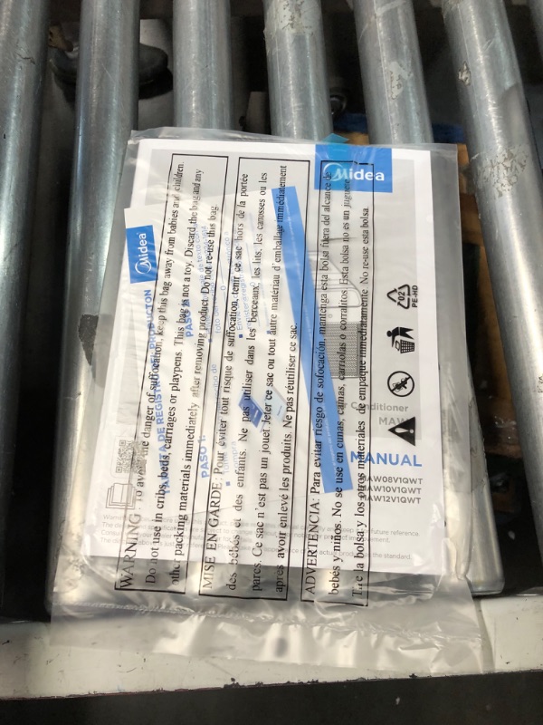 Photo 1 of ***USED - POWERS ON - UNABLE TO TEST FURTHER***
Midea 10,000 BTU U Shaped Smart Inverter Window Air Conditioner, Cools up to 450 Sq. Ft.,Ultra Quiet with Open Window Flexibility, Works with Alexa/Google Assistant, 35% Energy Savings, Remote Control