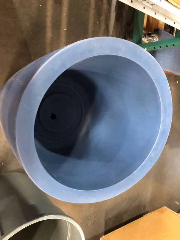 Photo 1 of (please see all images) Mayne Inc. Modesto 42in Tall Planter - Neptune Blue - 22in L x 22in W x 42in H - 12 Gallons of Soil Capacity (8881-NB)