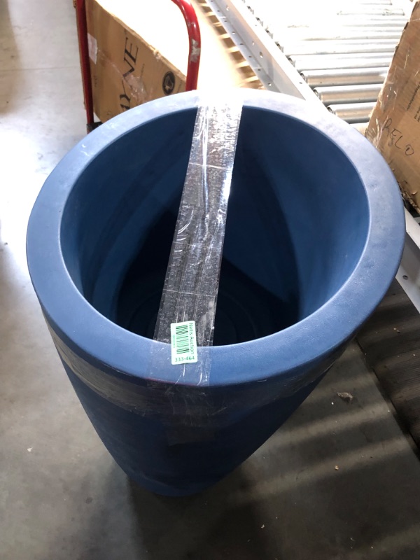 Photo 1 of (please see all images) Mayne Inc. Modesto 42in Tall Planter - Neptune Blue - 22in L x 22in W x 42in H - 12 Gallons of Soil Capacity (8881-NB)