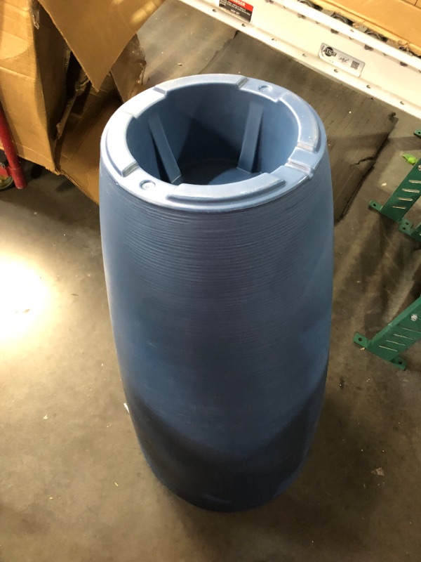 Photo 1 of (please see all images) Mayne Inc. Modesto 42in Tall Planter - Neptune Blue - 22in L x 22in W x 42in H - 12 Gallons of Soil Capacity (8881-NB)