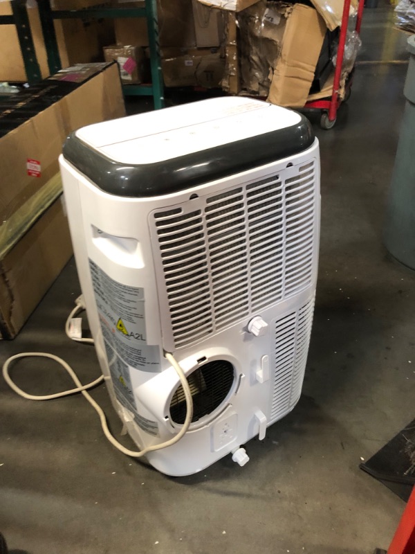 Photo 1 of ***USED - NO PACKAGING - POWERS ON - UNABLE TO TEST FURTHER - SEE PICTURES***
BLACK+DECKER Portable Air Conditioner, 8,000 BTU for Rooms Up To 350 Sq. Ft., Portable AC with Full Function Remote Control & Window Kit, BPT05WTBA, White