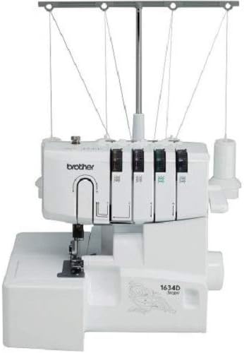 Photo 1 of *USED MISSING CORD*Brother 1634D 3 or 4 Thread Serger with Differential Feed, Soft Cover
