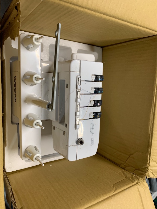Photo 1 of *USED MISSING CORD*Brother 1634D 3 or 4 Thread Serger with Differential Feed, Soft Cover
