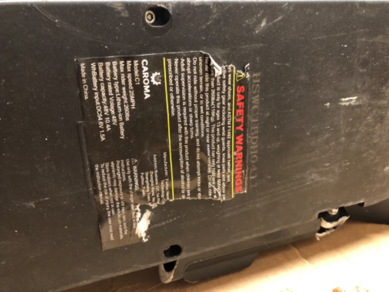 Photo 1 of ***DAMAGED - MISSING CHARGER AND OTHER ACCESSORIES - WON'T POWER ON OR TAKE A CHARGE - SEE PICTURES***
Caroma Electric Scooter, 2600W/850W Peak Motor, 37/30 Miles Range & 36/25 MPH Top Speed, Turn Signal & Cruise Control, Folding Electric Scooter Adults w