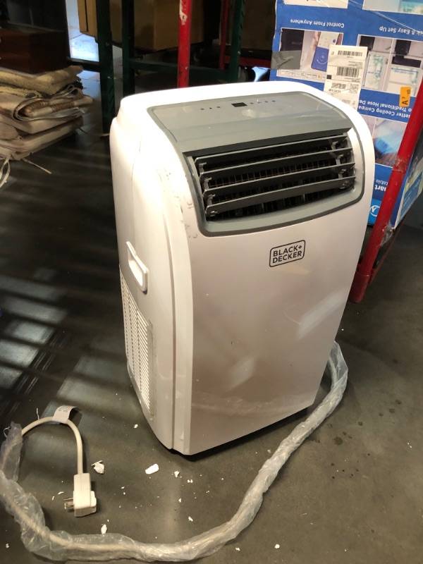 Photo 1 of ***MISSING REMOTE - HEAVILY USED AND DIRTY - POWERS ON - UNABLE TO TEST FURTHER - SEE PICTURES***
BLACK+DECKER Smart Portable Air Conditioner, 12,000 BTU for Rooms up to 550 Sq. Ft., Smart Portable AC with Follow Me Remote and Window Kit, BPACT12WT, White