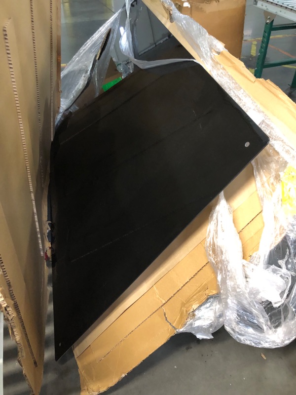 Photo 1 of (missing hardware)TOWON 6 x 4ft Glass Whiteboard Wall, Black Magnetic White Board Dry Erase 72 x 48 in, Big Glass Dry Erase Board 