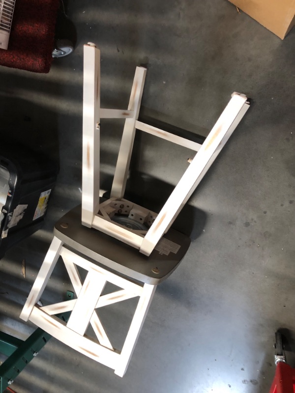 Photo 1 of ***DAMAGED - BACK CROSS-MEMBER BROKEN AND MISSING - SEE PICTURES - NO PACKAGING***
Homelegance Amsonia Counter Height Swivel Barstool (Set of 2), 18"D x 18"W x 37.5"H