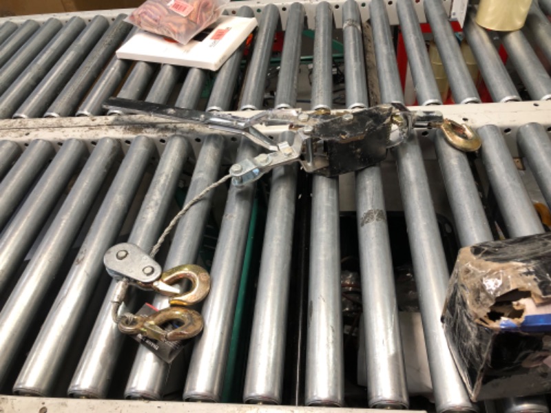 Photo 1 of (used)(damaged)(see images) NEIKO 02256A Come Along Winch, 5-Ton (10,000 Lbs) Pulling Capacity, 10Ft, 3 Hook, Heavy Duty Power Cable Come Along Tool 