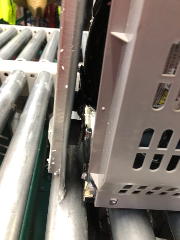 Photo 1 of ***USED - MAJOR DAMAGE - SEE COMMENTS***
3.8 Cu.Ft Mini Fridge with Bottom Freezer and Drawer, 2 Door Small Compact Refrigerator with 7 Adjustable Temperature Settings for Bedroom, Dorm, Office, Apartment, Large Capacity, Silver