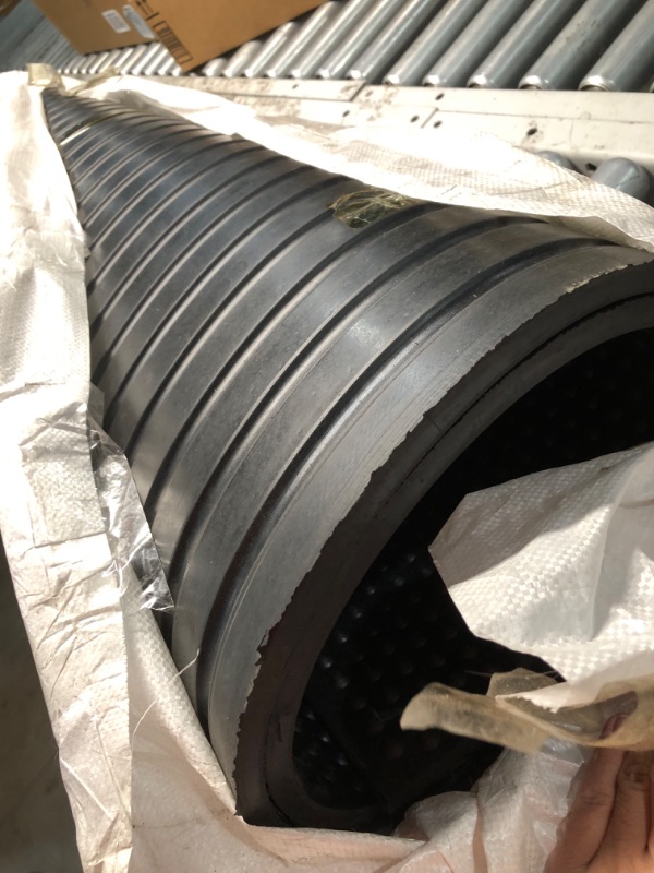 Photo 1 of ** STOCK PHOTO FOR REFRENCE** Nitrile Rubber Anti-Fatigue Mat, for Heat, Oil and Petrochemical Resistance Areas, 2' Width x 12' Length x 0.43" Thickness, Black
