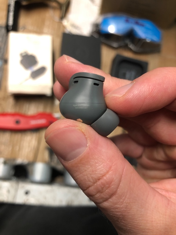 Photo 1 of (ONE IS NON-FUNCTIONAL) (POWER TESTED) Beats Fit Pro - True Wireless Noise Cancelling Earbuds - Apple H1 Headphone Chip, Compatible with Apple & Android, Class 1 Bluetooth®, Built-in Microphone, 6 Hours of Listening Time – Sage Gray