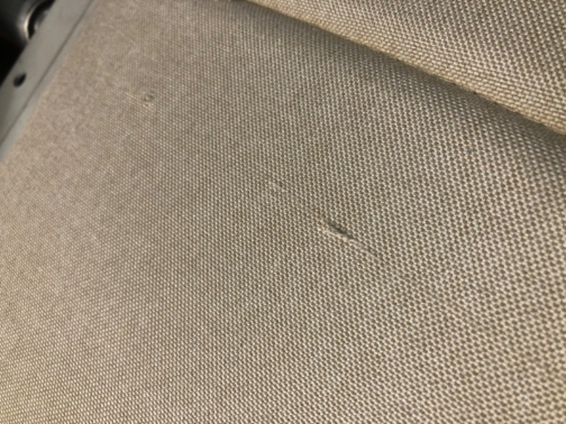 Photo 1 of ***HEADBOARD ONLY - NO BED FRAME - SEE PICTURES - USED - DAMAGED - SLASHED - SEE COMMENTS***
Novilla Queen Headboard, Beige, Black