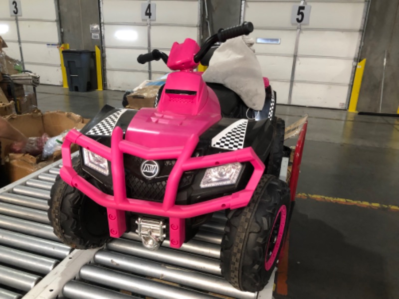 Photo 1 of ***HEAVILY USED AND DIRTY - DOESN'T RUN - INCOMPLETE - SEE PICTURES***
ELEMARA 2 Seater Ride on ATV for Big Kids, 4 Wheeler Quad Ride on Toy with 10AH Battery,2 * 80 W Motor, 4mph Max Speed, Battery Powered Ride on Car for Boys&Girls, Bluetooth, LED Light