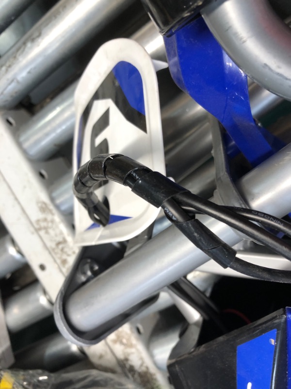 Photo 1 of ***USED - PLASTIC DAMAGED - DIRTY - DOESN'T POWER ON OR CHARGE - UNABLE TO TROUBLESHOOT***
Razor MX350 Dirt Rocket Electric Motocross Bike, Blue, 10-12 inches
