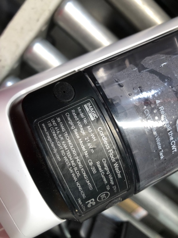 Photo 1 of ***HEAVILY USED AND DIRTY - UNABLE TO TEST***
IMAGIC M3 Wet Dry Vacuum Cleaner, Cordless Vacuum Mop All in One for Hard Floors, Lightweight Floor Cleaner for Sticky Messes with Edge Cleaning, Self-Cleaning and Hot Air Drying, White