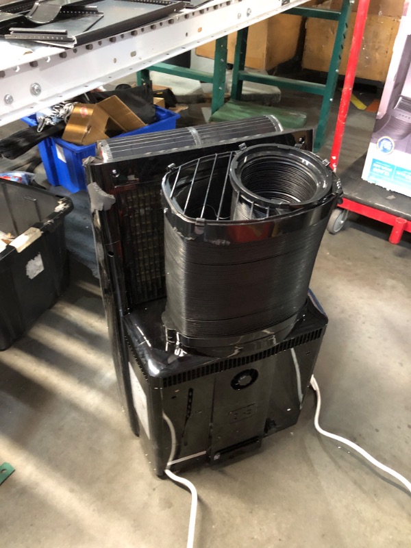 Photo 1 of ***DAMAGED - SEE PICTURES - POWERS ON - UNABLE TO TEST FURTHER - NO PACKAGING - LIKELY MISSING PARTS***
Midea Duo 14,000 BTU (12,000 BTU SACC) High Efficiency Inverter Ultra Quiet Portable Air Conditioner, with Heat up to 550 Sq. Ft., Works with Alexa/Goo