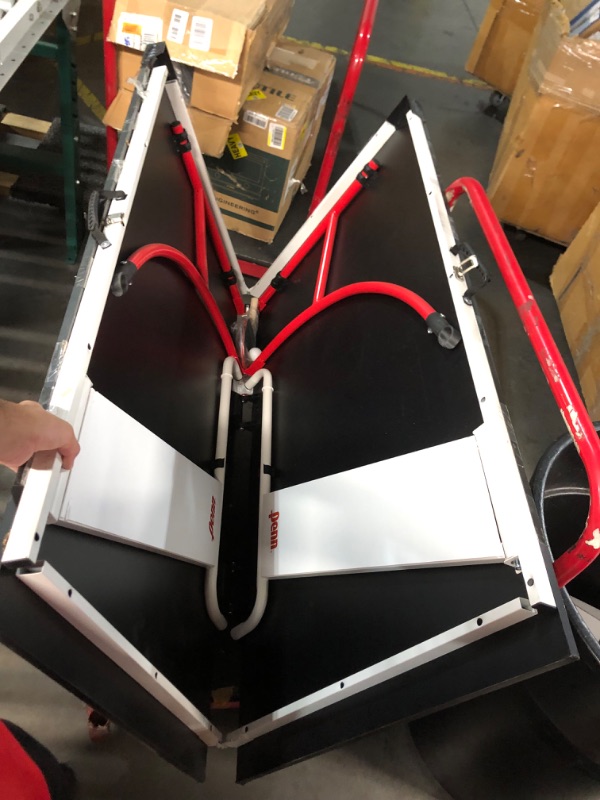 Photo 1 of Penn Easy Setup Full Size Table Tennis Table – 100% Preassembled – Sets up in Under 5 Minutes – Play Anywhere – Compact Storage – Ping Pong Table with 2 Paddles and 2 Balls