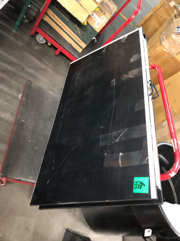 Photo 1 of Penn Easy Setup Full Size Table Tennis Table – 100% Preassembled – Sets up in Under 5 Minutes – Play Anywhere – Compact Storage – Ping Pong Table with 2 Paddles and 2 Balls