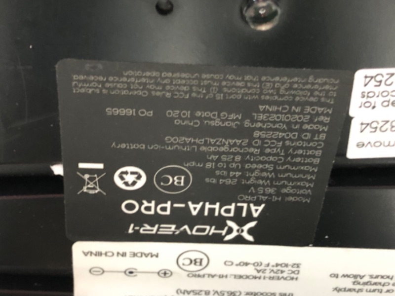 Photo 1 of ***DAMAGED - INCOMPLETE - SEE COMMENTS***
Hover-1 Alpha Pro Electric Kick Scooter | 18MPH, 18 Mile Range, 5HR Charge, LCD Display, 10 Inch High-Grip Tires, 264LB Max Weight, Certified & Tested - Safe for Teens & Adults