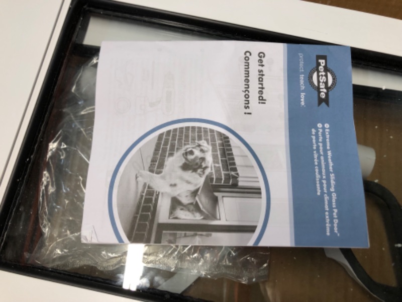 Photo 1 of (partial set) ***INCOMPLETE - MISSING HARDWARE AND OTHER PARTS - SEE PICTURES***
PetSafe Extreme Weather Sliding Glass Pet Door - Easy to Install, Perfect for Rental Homes and Apartments - Adjustable Height 75 7/8" to 80 11/16" - Insert for Patio Sliding 