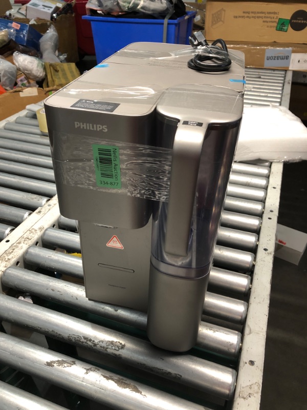 Photo 1 of ***MAJOR DAMAGE - NO PACKAGING - SEE COMMENTS***
Reverse Osmosis Water Filter Countertop, Philips 40°F Cold Water RO System 6-in-1 Filtration with UV Light, Instant Boiling Water 6 Temperature Settings NSF/ANSI 372 Certified,TDS Monitor, ADD6928DG