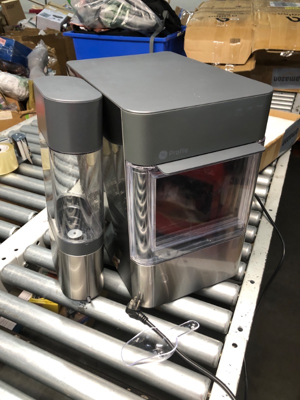 Photo 1 of ***DAMAGED - INCOMPLETE - SEE COMMENTS***
GE Profile - Opal 2.0 Ultra Nugget Ice Maker with Side Tank and Scale Inhibiting Filter - Stainless Steel