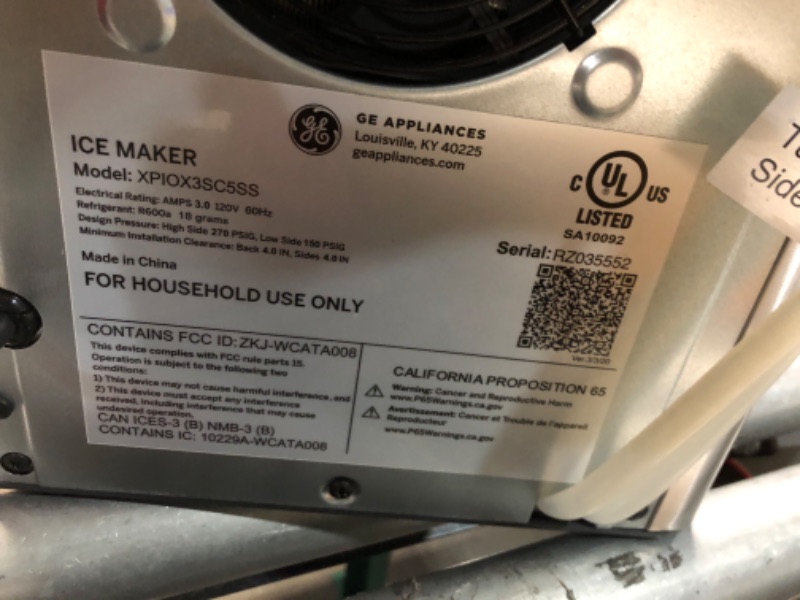 Photo 1 of ***DAMAGED - INCOMPLETE - SEE COMMENTS***
GE Profile - Opal 2.0 Ultra Nugget Ice Maker with Side Tank and Scale Inhibiting Filter - Stainless Steel