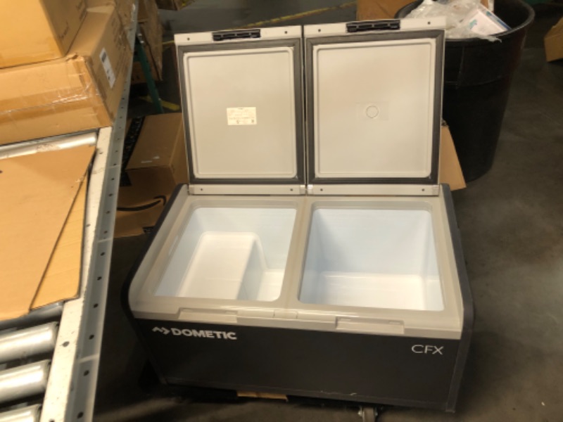 Photo 1 of ***NO PACKAGING - MISSING PARTS - SEE PICTURES***
Dometic CFX3 95DZ - Portable Refrigerator/Freezer, Mobile Dual-Zone Compressor Cooler 