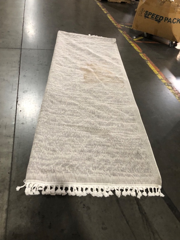 Photo 1 of ***HEAVILY USED - OIL STAINS - SEE PICTURES - NO PACKAGING***
Well Woven Illana Cream | Tribal Ethnic High-Lo Textured | Diamond Pattern Area Rug (5'3" x 7'3")