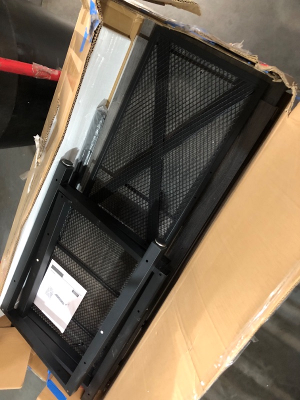Photo 1 of ***DAMAGED - INCOMPLETE - SEE PICTURES***
YITAHOME Heavy Duty 55-75 Gallon Aquarium Stand with Power Outlets, Cabinet for Fish Tank Accessories Storage - Metal Fish Tank Stand Suitable for Fish Tank, Turtle Tank, 880LBS Capacity, Grey