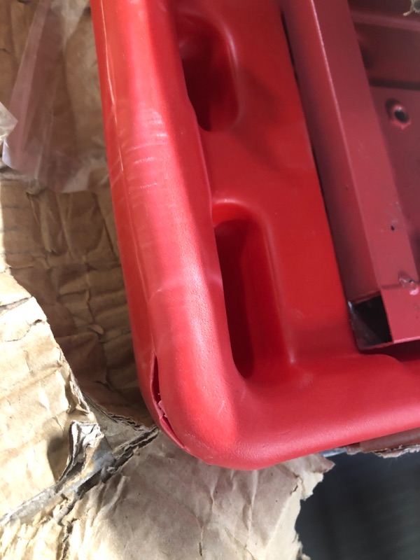 Photo 1 of ***STOCK PHOTO FOR REFERENCE ONLY**MINOR DAMAGE** 2 CORNERS ARE CRACKED 
 Flash Furniture Rectangular Plastic Height Adjustable Activity Table, 24 in x 24