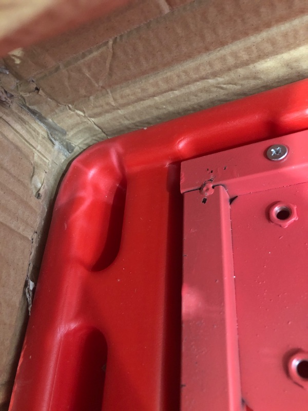 Photo 1 of ***STOCK PHOTO FOR REFERENCE ONLY**MINOR DAMAGE** 2 CORNERS ARE CRACKED 
 Flash Furniture Rectangular Plastic Height Adjustable Activity Table, 24 in x 24
