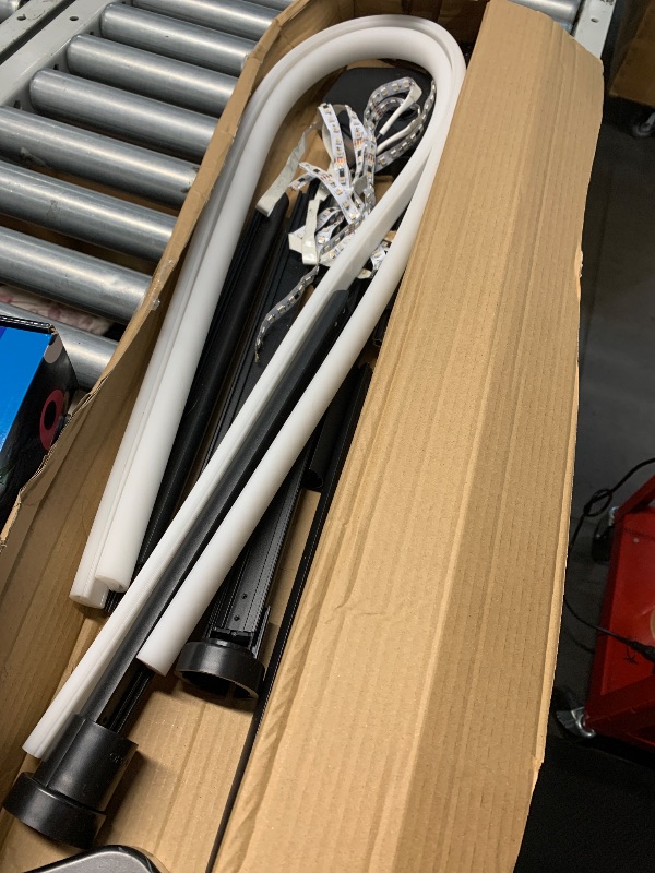 Photo 1 of (item appears to be incomplete) YTDRGB LED Floor Lamp, Corner Lamp Compatible with Alexa, Set of 2 Corner Floor Lamp with Music Sync