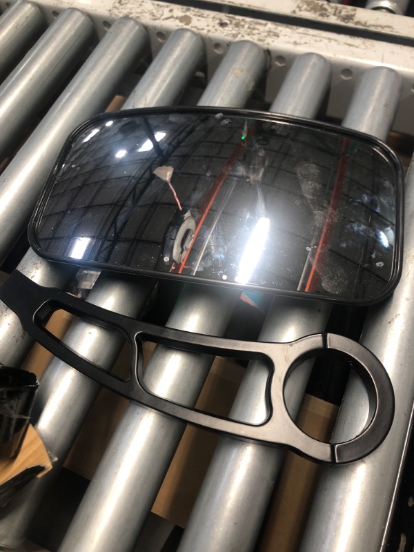 Photo 1 of (missing pieces) Wakeboard Tower Mirror Black Angle-Free 360 adjustable Big Tournament Boat Mirror 7 X 13" Inch Bimini Top Tube 