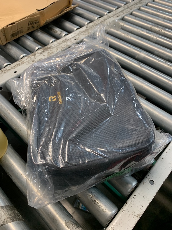 Photo 1 of Relavel Travel Makeup Bag With LED Mirror, Cosmetic Train Case with Light up Mirror, Portable Makeup Artist Organizer Bag with Adjustable Dividers, Makeup Brush Holder Storage, Black