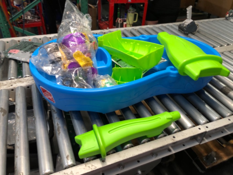 Photo 1 of ***FOR PARTS ONLY***USED - INCOMPLETE - 
Step2 Rain Showers Splash Pond Toddler Water Table, Kids Water and Sand Activity Sensory Playset, Summer Outdoor Toys, 13 Piece Toy Accessories, For Toddles 1.5+ Years Old