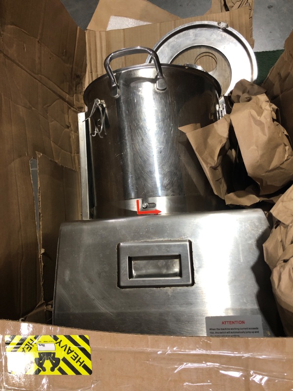 Photo 1 of **HEAVILY USED****Parts Only**
GarveeHome 1400W Commercial Food Processor, 16 Quart Electric Vegetable Chopper Meat Grinder, Multi-Functional Food Processor with Stainless Steel Body & Blade, Gloves, Brush, 110V