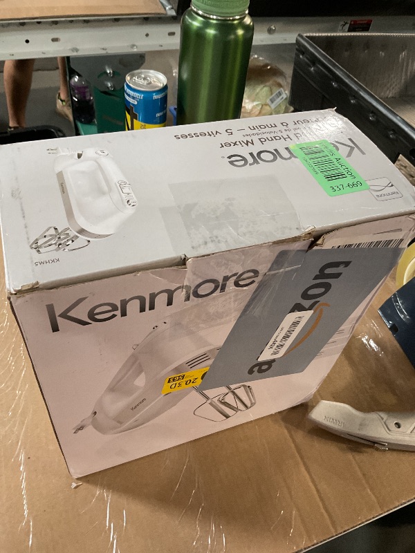 Photo 1 of **FOR PARTS ONLY***Major damage***Switch is broken, only goes one speed.
Kenmore Electric Hand Mixer - Kitchen 5 Speed Handheld Blender With Whisk, Beater, Dough Hook, Attachments Storage Case Batidora De Mano, Turbo Boost, Appliance For Cake Mix, Eggs, W