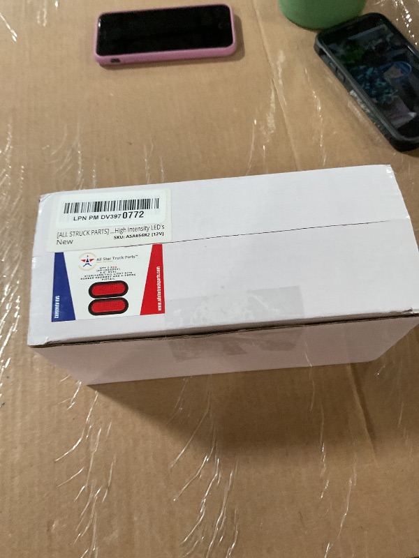 Photo 1 of [All Struck Parts] 6" Inch Red Oval 56 LED Stop Turn Tail Trailer Light Rubber Grommet and 3-Wire Trailer Plug - Qty 2. DOT/SAE Approved and Marked, Waterproof, High Intensity LED's…