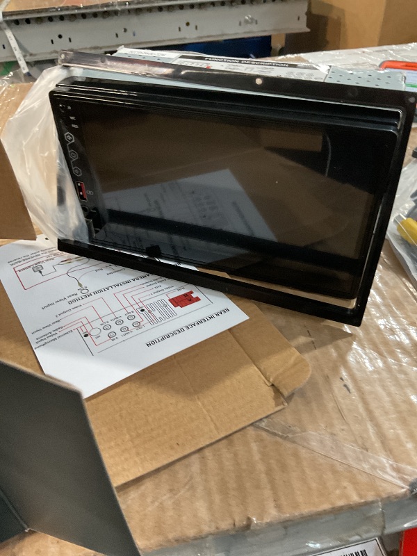 Photo 1 of [Upgraded DSP] 7'' Wireless Double Din Car Stereo Apple Carplay Android Auto, 240W Enhanced DSP Sound, FM/AM Radio, 7 Inch LCD Ultra HD Touchscreen, Bluetooth Handsfree, Waterproof Backup Camera, SWC