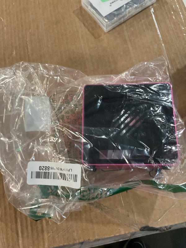 Photo 1 of ElectroCookie Raspberry Pi 5 Case, Aluminum Mini Tower Case with Cooling Fan and Color Changing Ambient Light (Pink)