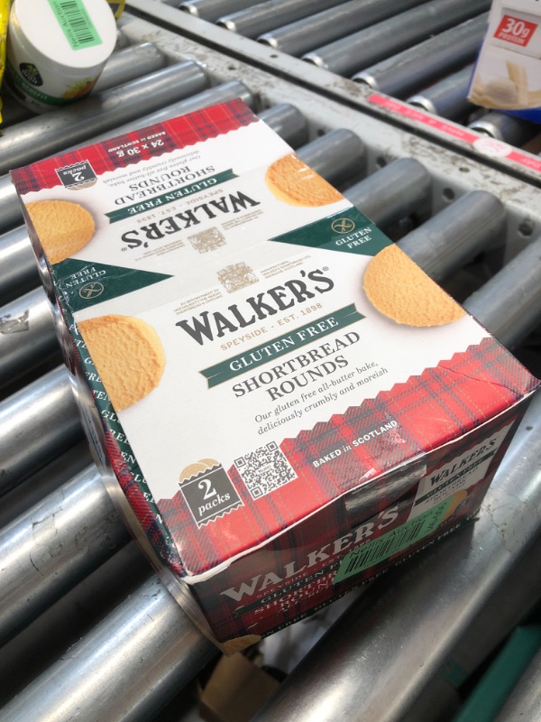 Photo 1 of ***(EXP: 03/2025)NONREFUNDABLE***Walker’s All-Butter Shortbread Rounds, Gluten Free Cookies - Individually Wrapped Cookies (Pack of 24) - Authentic Shortbread Cookies from Scotland