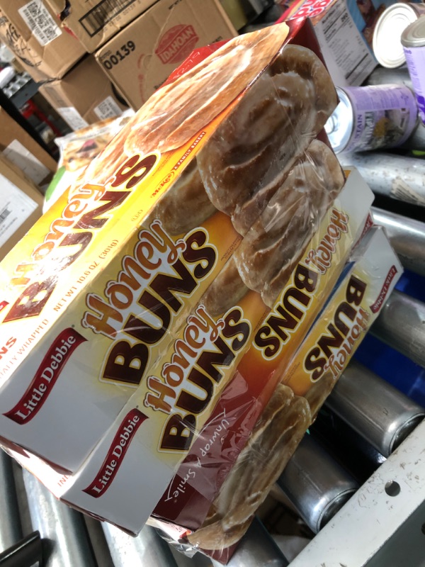 Photo 1 of ***(EXP:04/14/25 )NONREFUNDABLE***Little Debbie Honey Buns, 6 Individually Wrapped Pastries, 10.6 oz Box, Pack of 0ne (4)