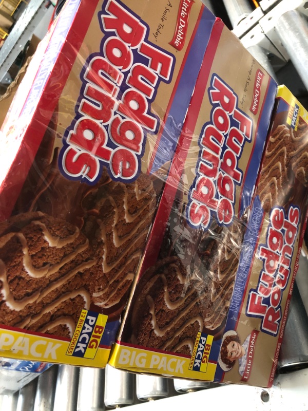 Photo 1 of ***(EXP:04/19/25 )NONREFUNDABLE***Little Debbie Fudge Rounds Big Pack, 24.1 OZ Box (PACK OF 3) 